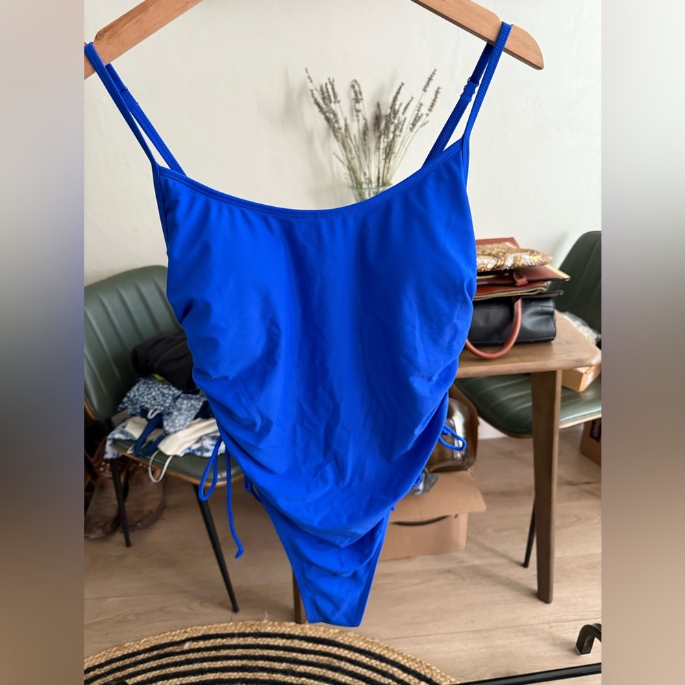 Vibrant Blue One-Piece Swimsuit